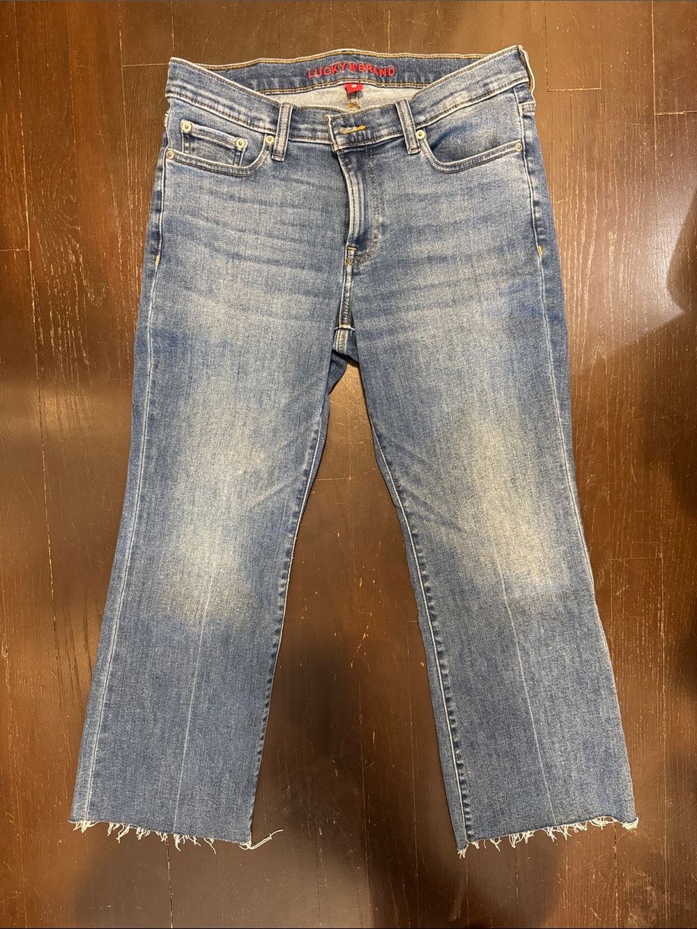 Lucky Brand Sweet Mid Rise Kick Crop Jeans